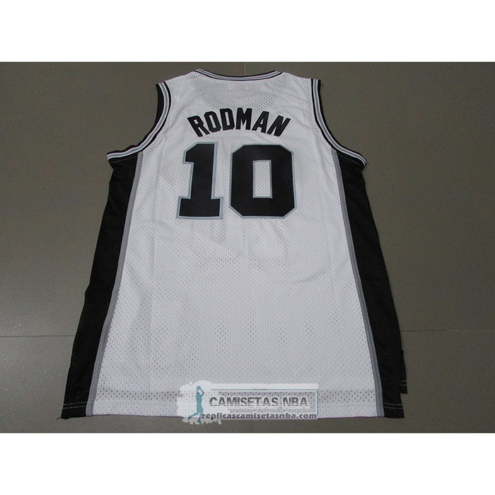 Camiseta San Antonio Spurs Dennis Rodman NO 10 Mitchell & Ness 1983-84 Blanco
